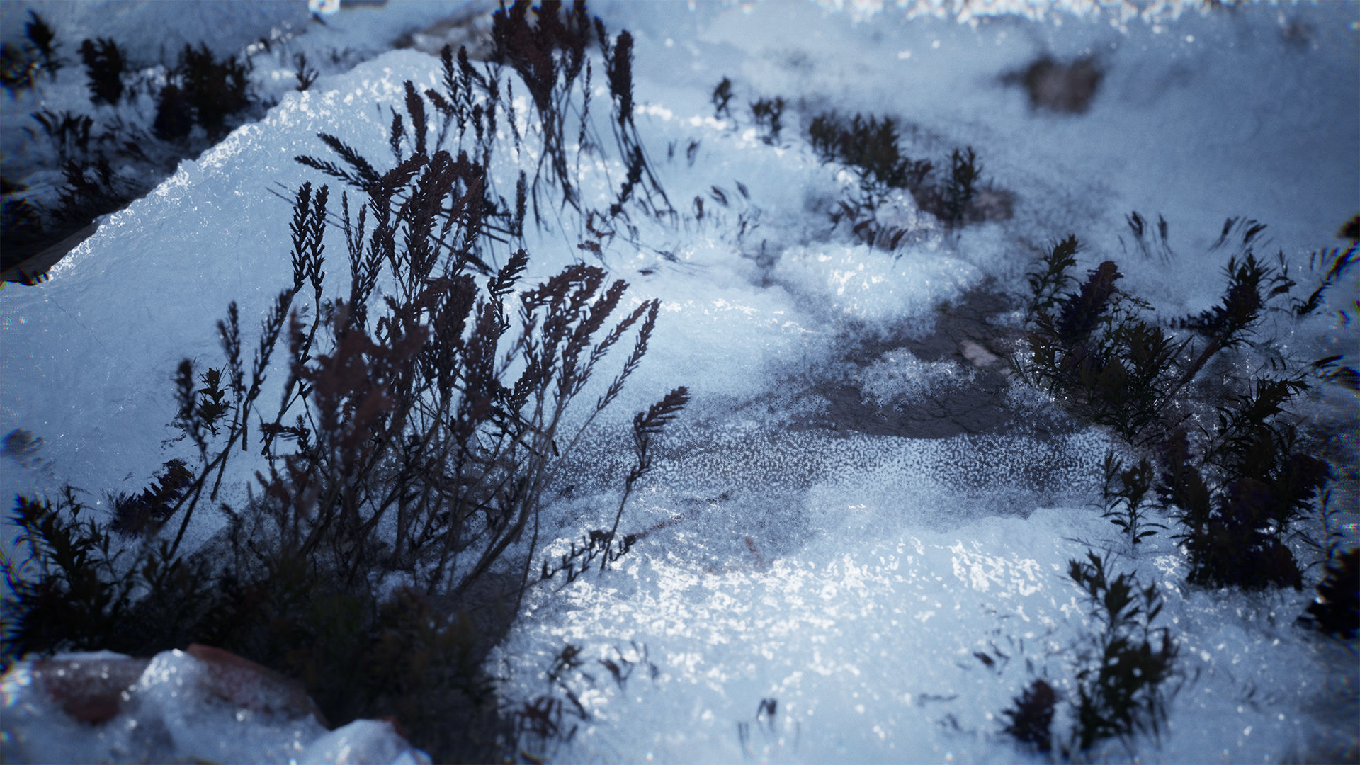 Snow Material and Props 80 Assets Low-poly 3D model_1