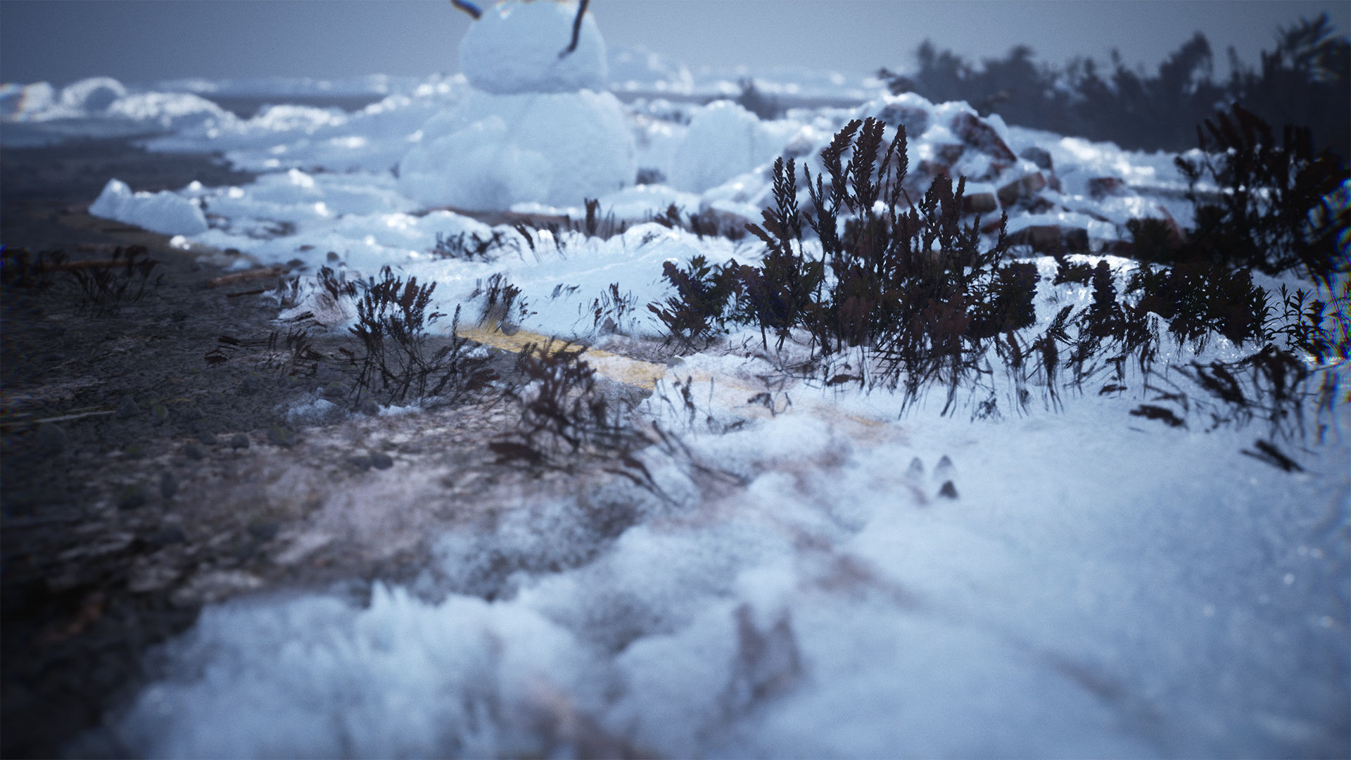 Snow Material and Props 80 Assets Low-poly 3D model_3