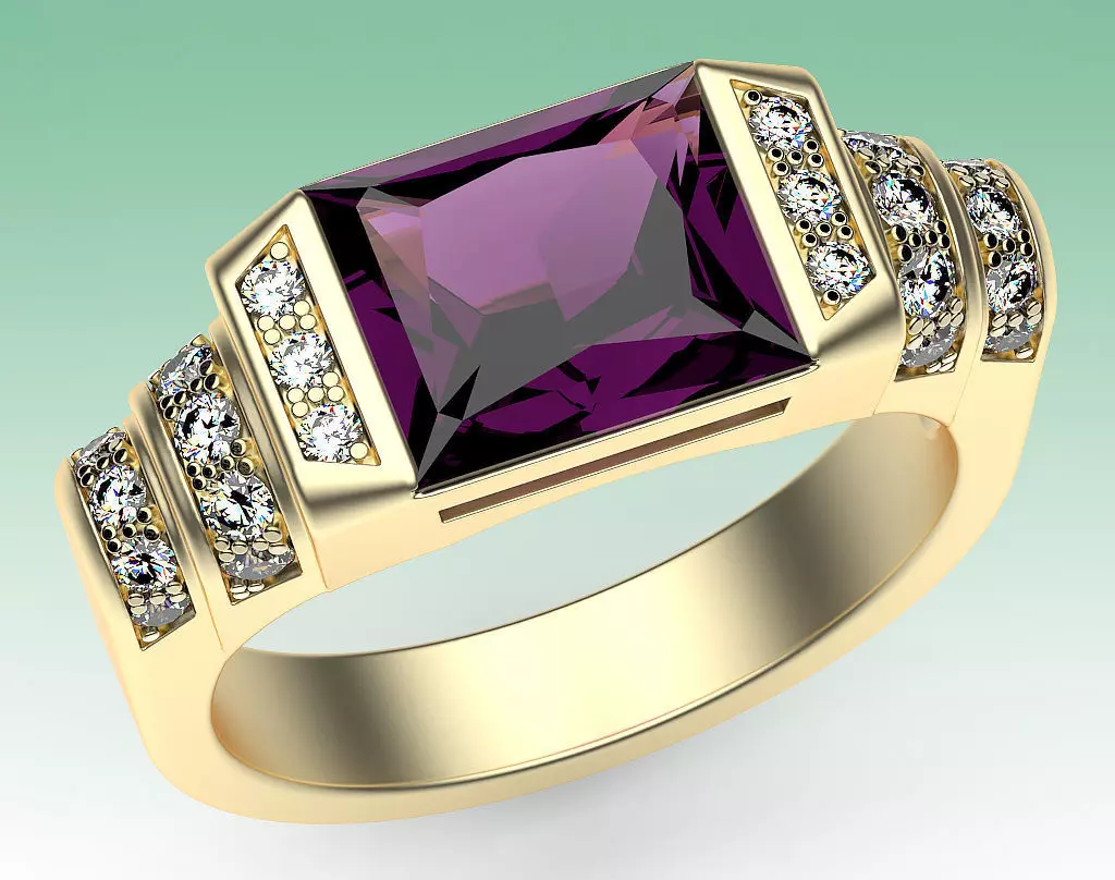 Ring Futuristic Arch 3D print model