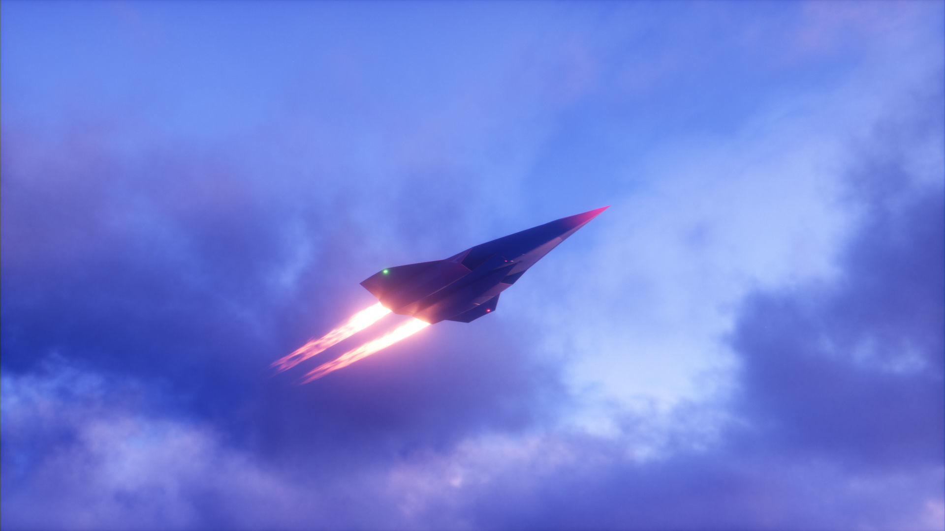 SR-72 Darkstar from Top Gun Maverick Low-poly 3D model_25