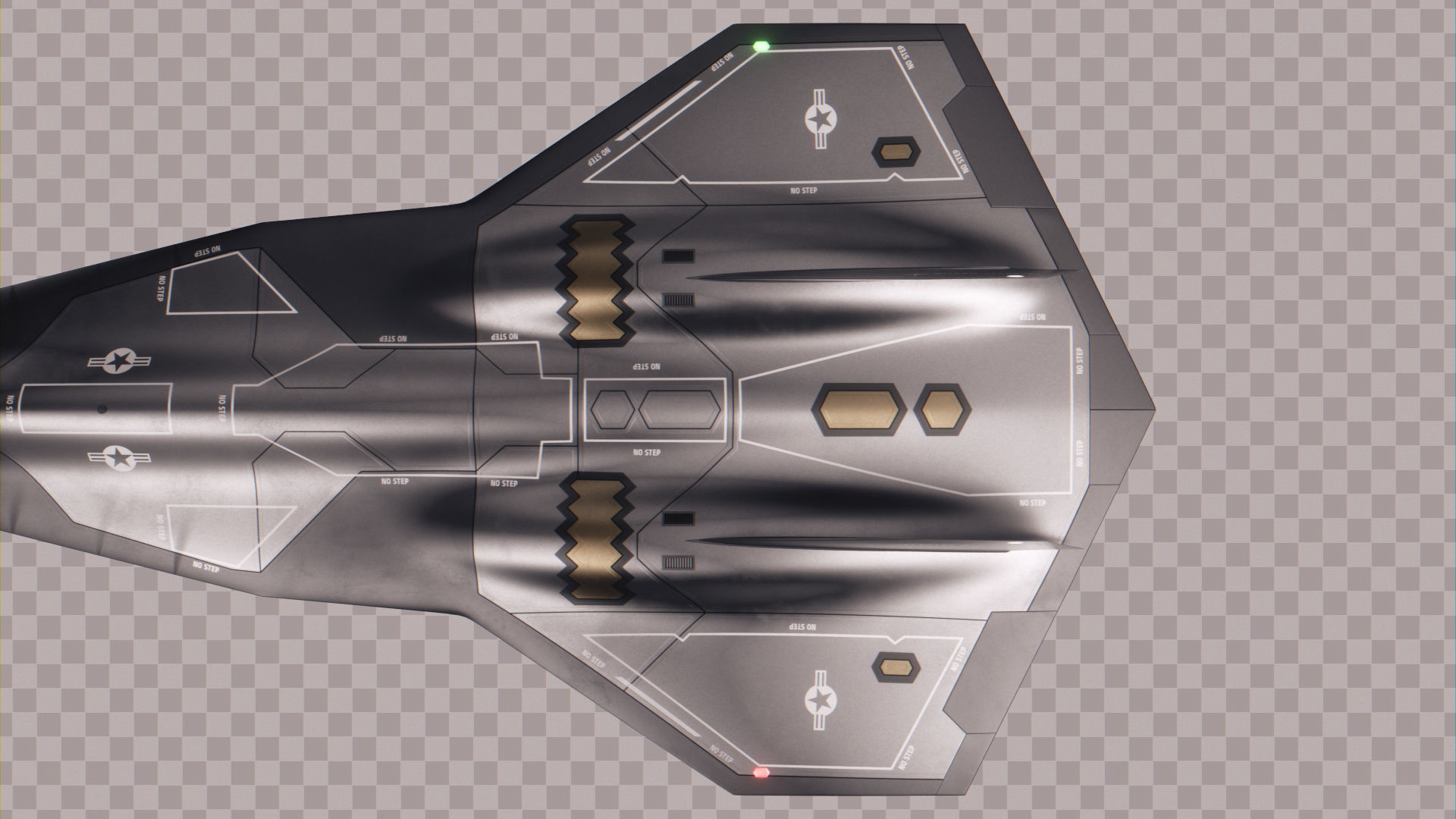 SR-72 Darkstar from Top Gun Maverick Low-poly 3D model_18