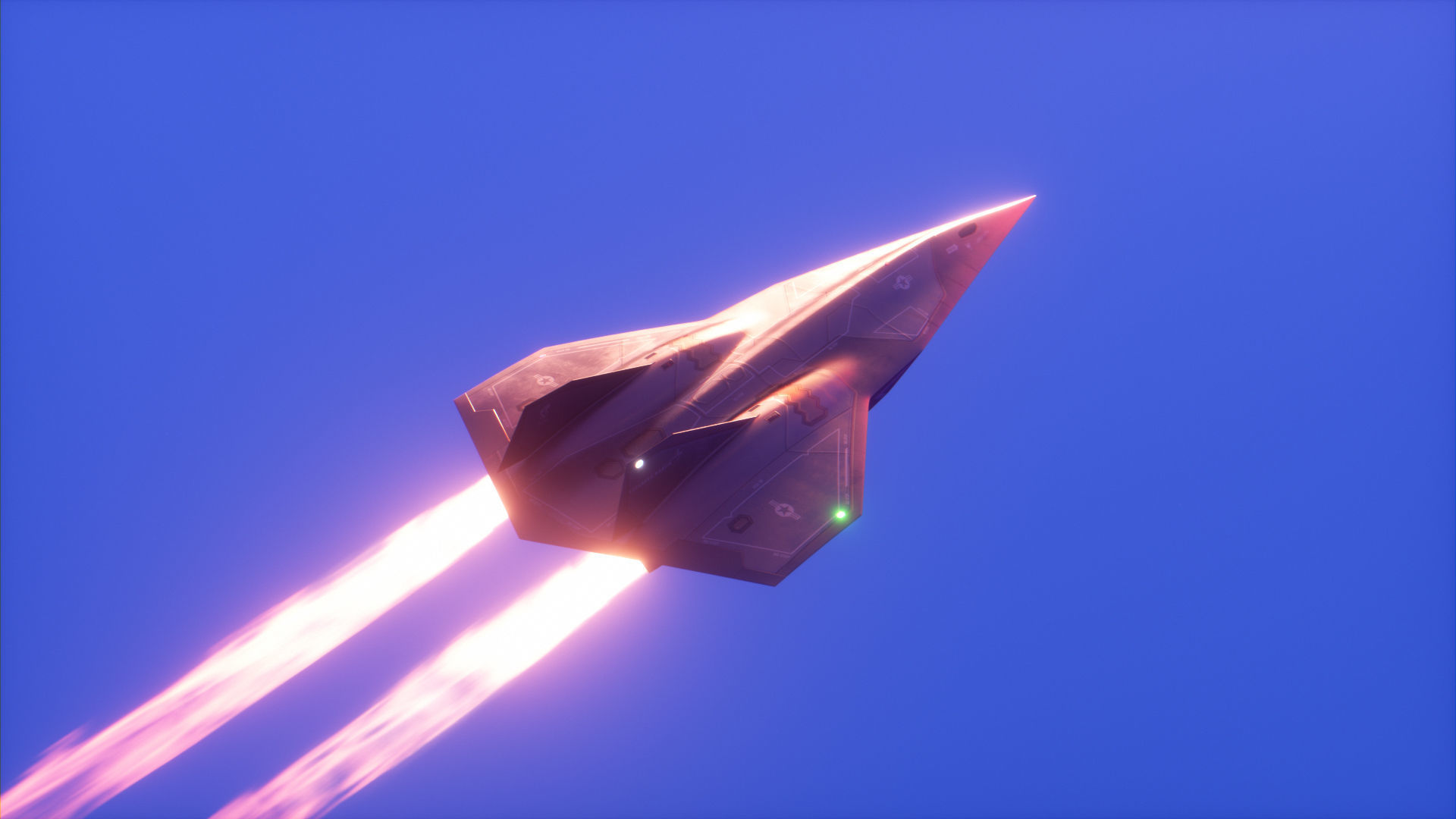 SR-72 Darkstar from Top Gun Maverick Low-poly 3D model_26