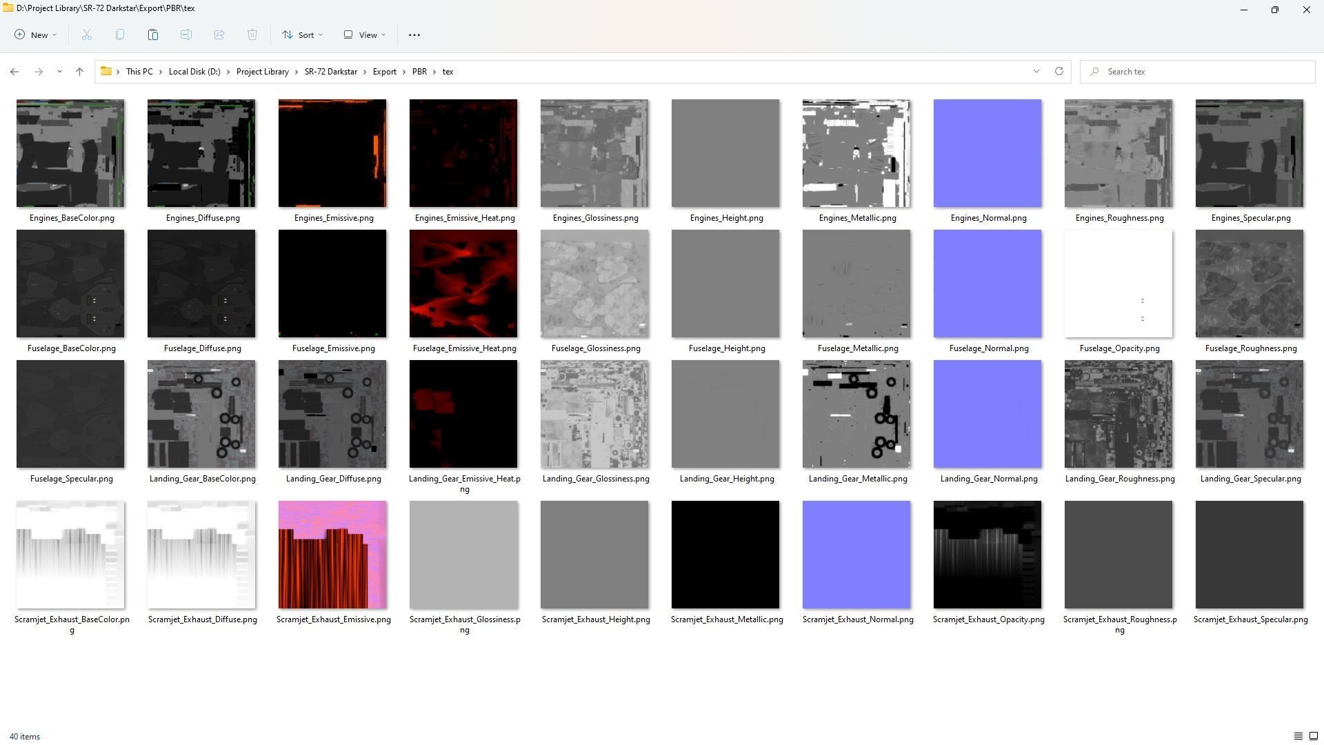 SR-72 Darkstar from Top Gun Maverick Low-poly 3D model_28