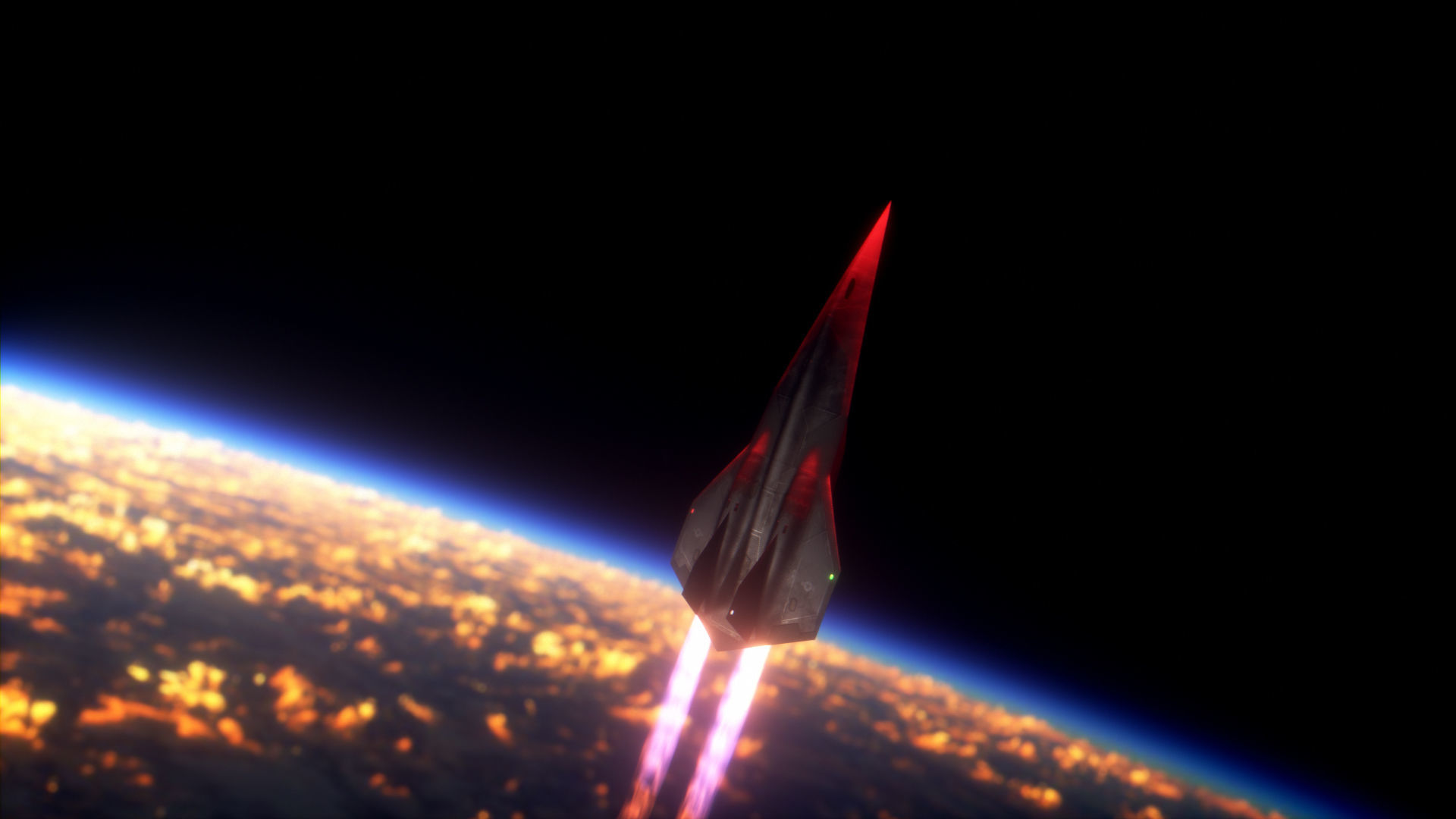 SR-72 Darkstar from Top Gun Maverick Low-poly 3D model_24