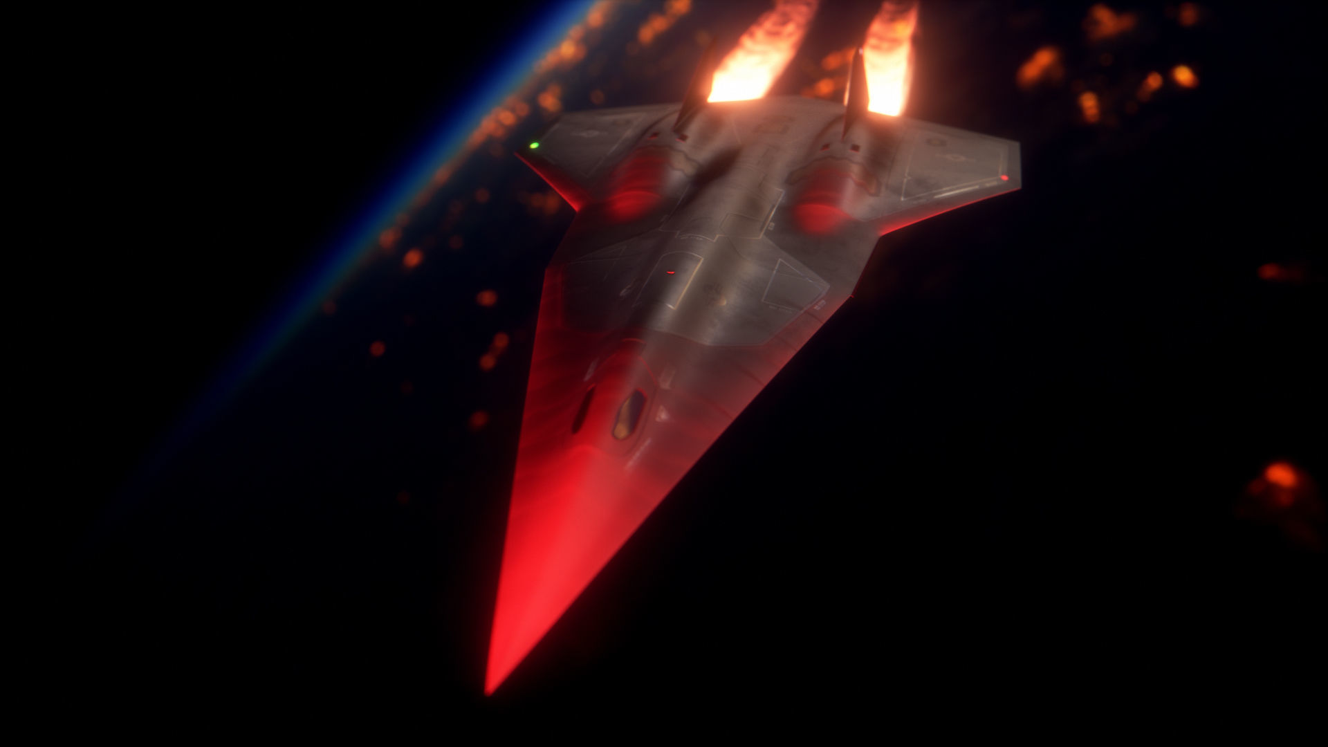 SR-72 Darkstar from Top Gun Maverick Low-poly 3D model_21
