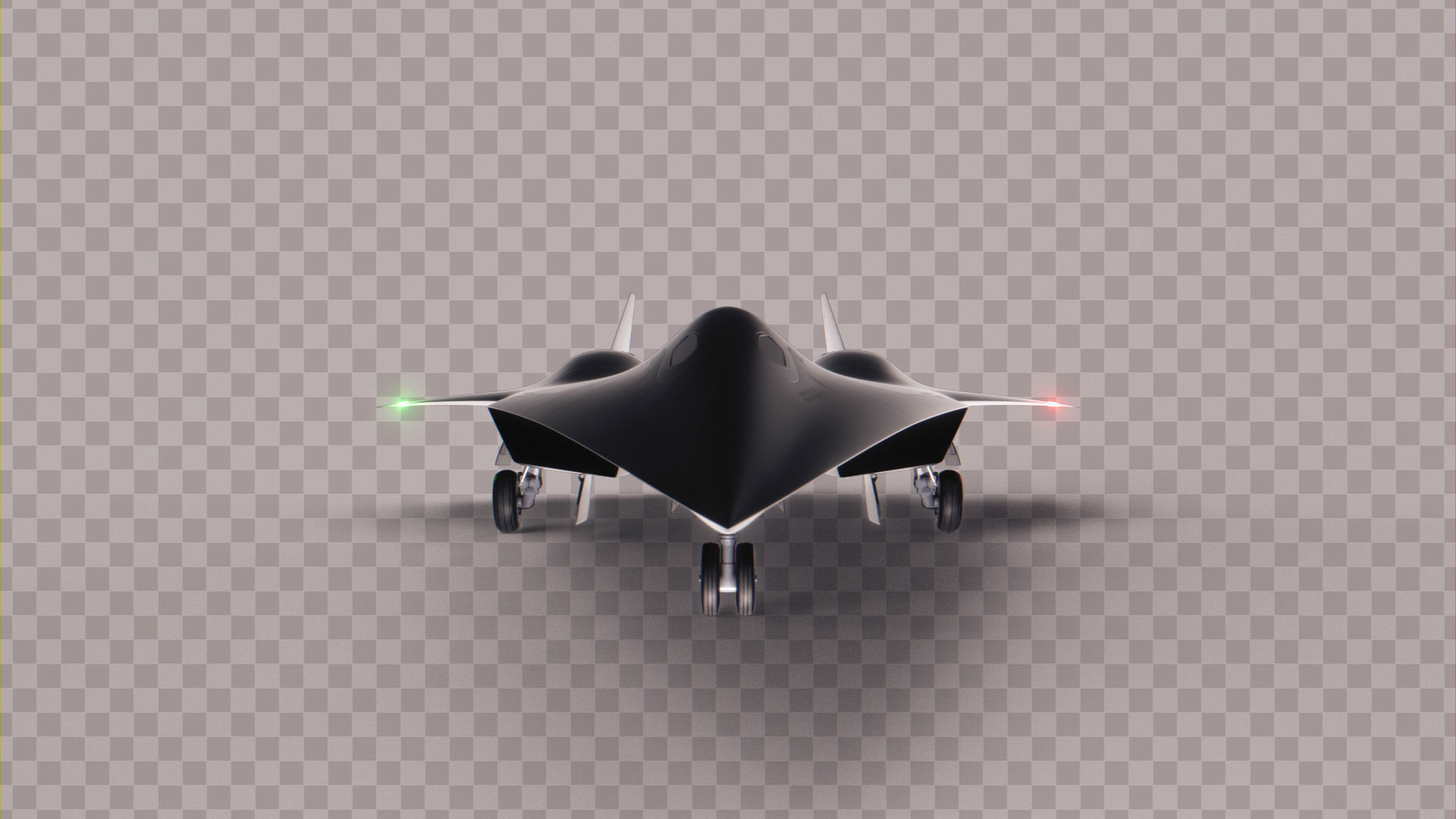 SR-72 Darkstar from Top Gun Maverick Low-poly 3D model_9