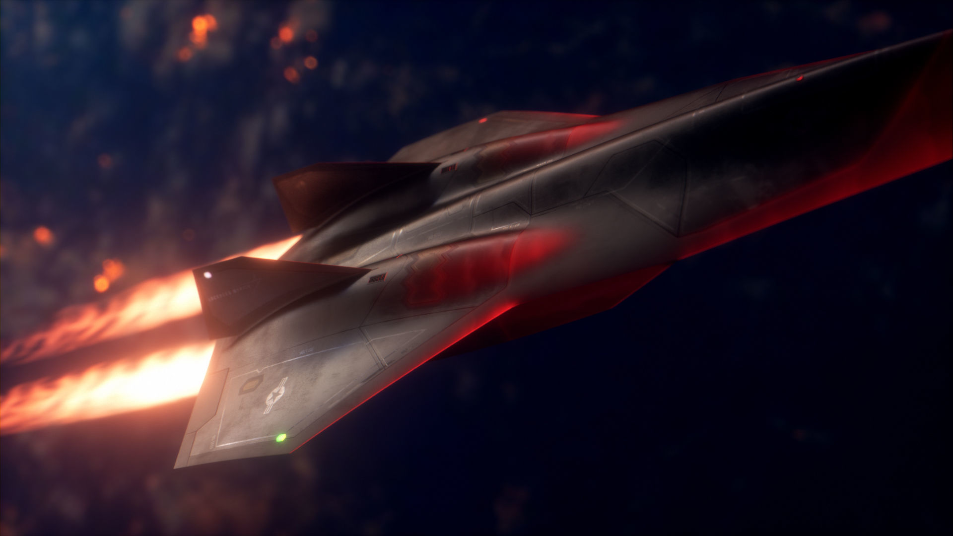 SR-72 Darkstar from Top Gun Maverick Low-poly 3D model_22