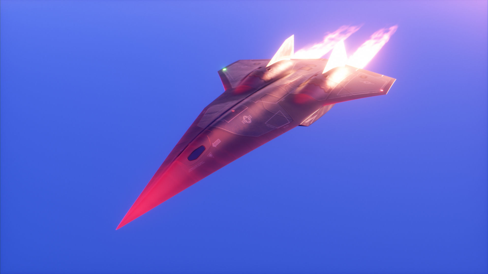 SR-72 Darkstar from Top Gun Maverick Low-poly 3D model_27