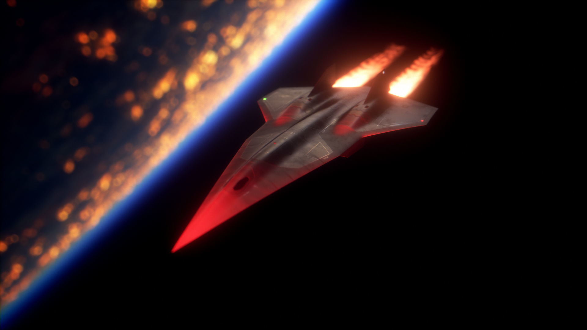 SR-72 Darkstar from Top Gun Maverick Low-poly 3D model_20