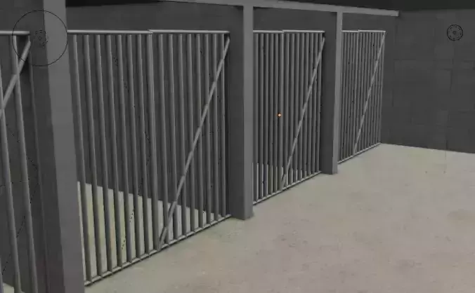 Underground Sand Jail 3d model