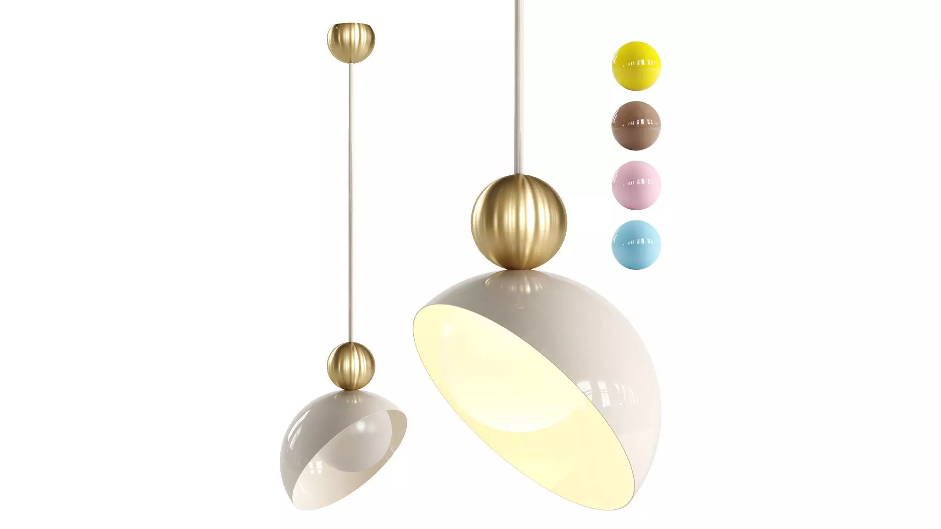 Aurora Pendant Lamp by Italamp 3D model_0