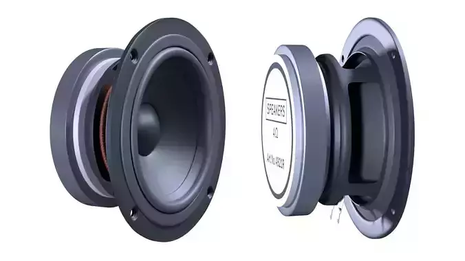 Speakers 3D model