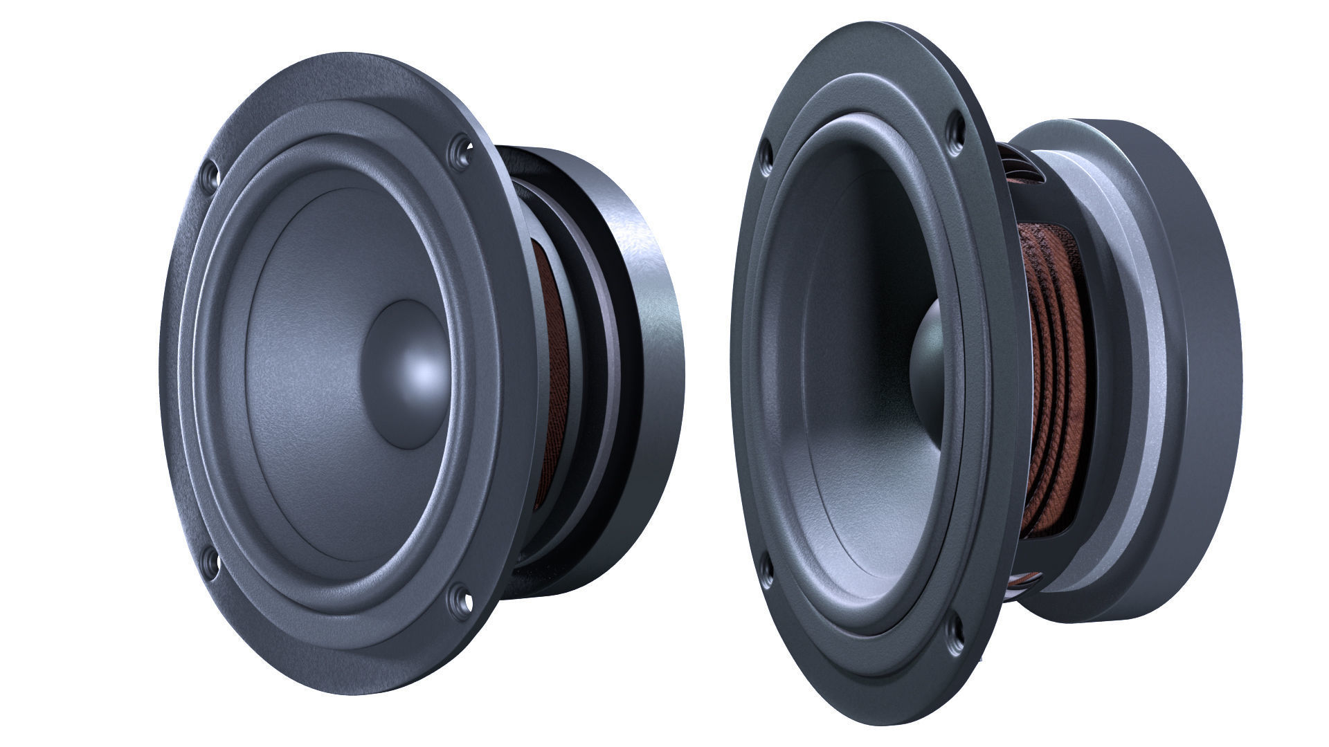 Speakers 3D model 3D model_3
