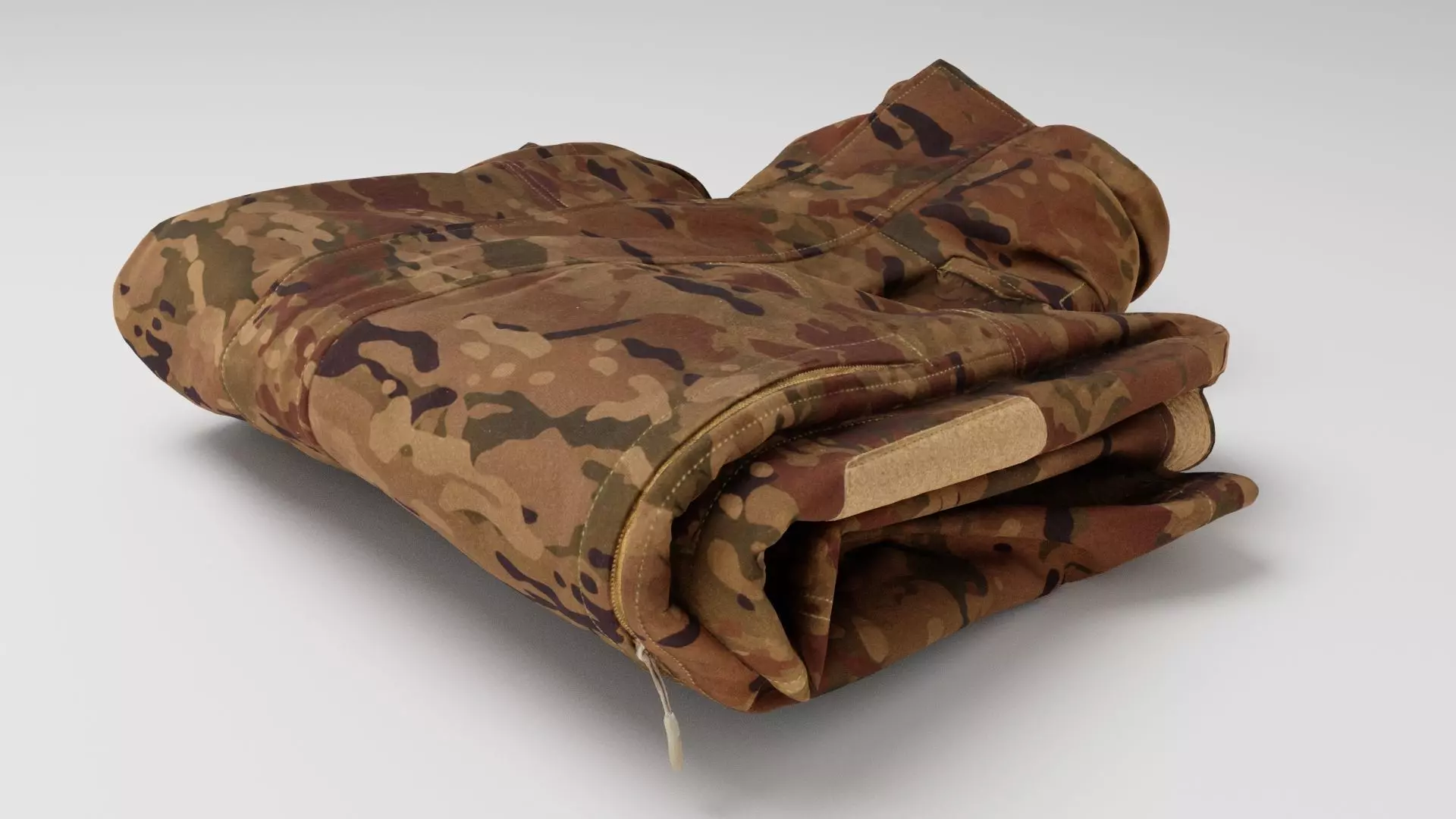 military tactical army uniform jacket for soldiers and officers 3D model_0
