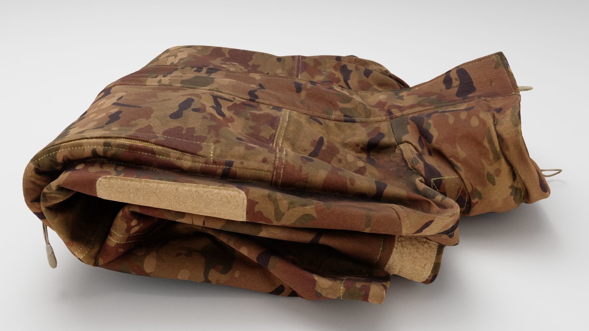 military tactical army uniform jacket for soldiers and officers 3D model_1