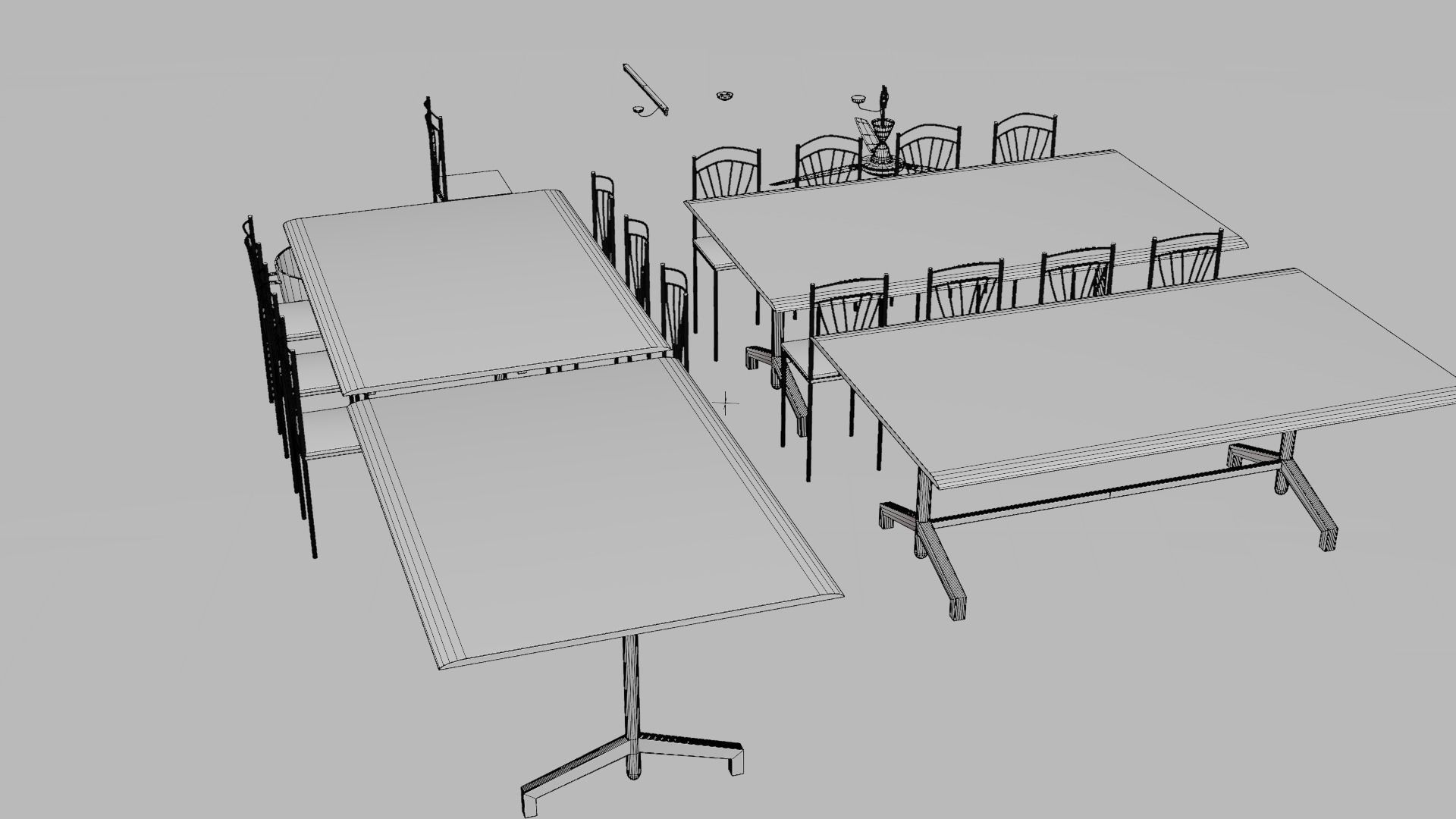 College Cantin Set 3D model_11