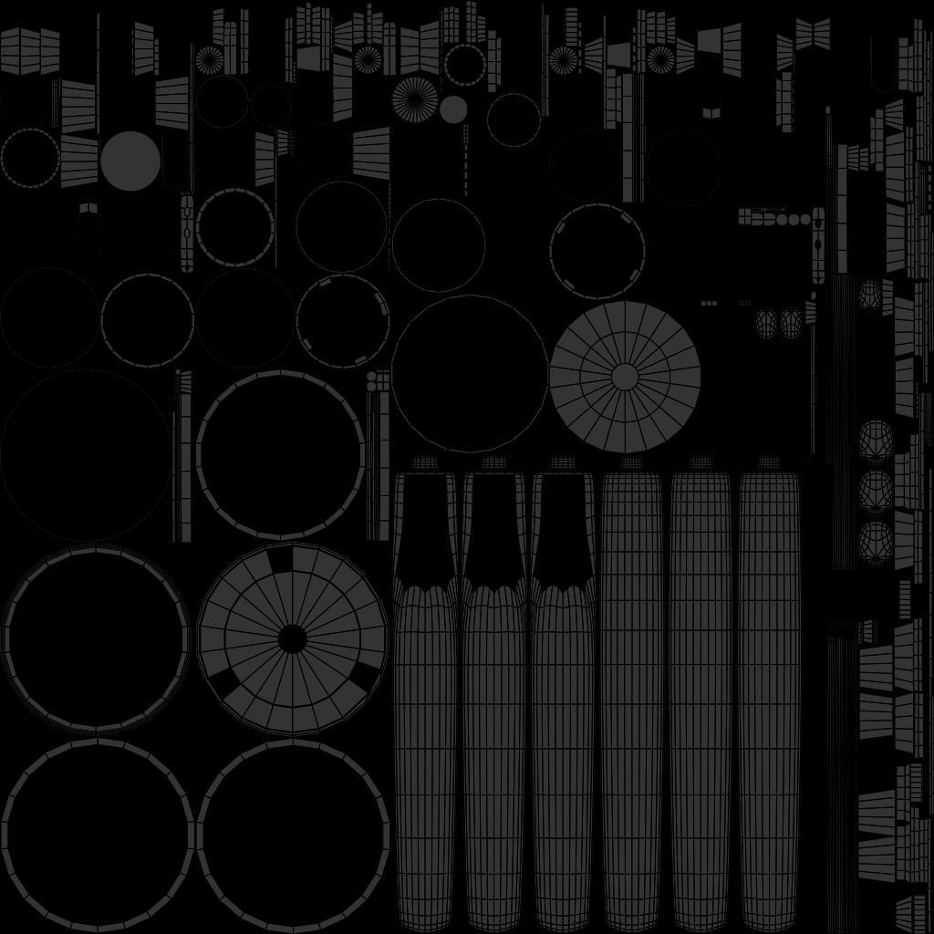 College Cantin Set 3D model_13
