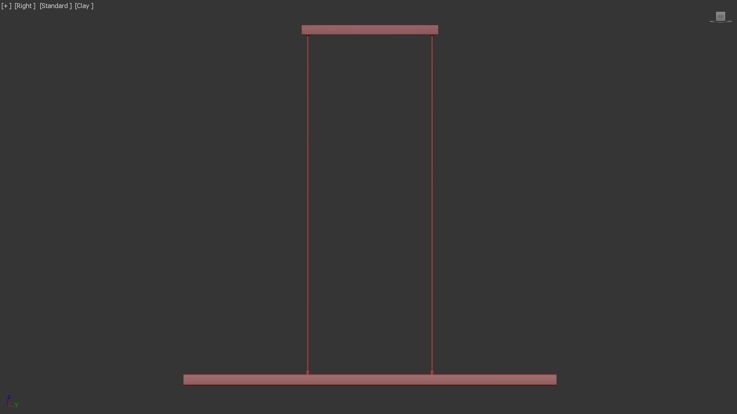 Modern LED Chandelier Ceiling Lamp 3D model_3