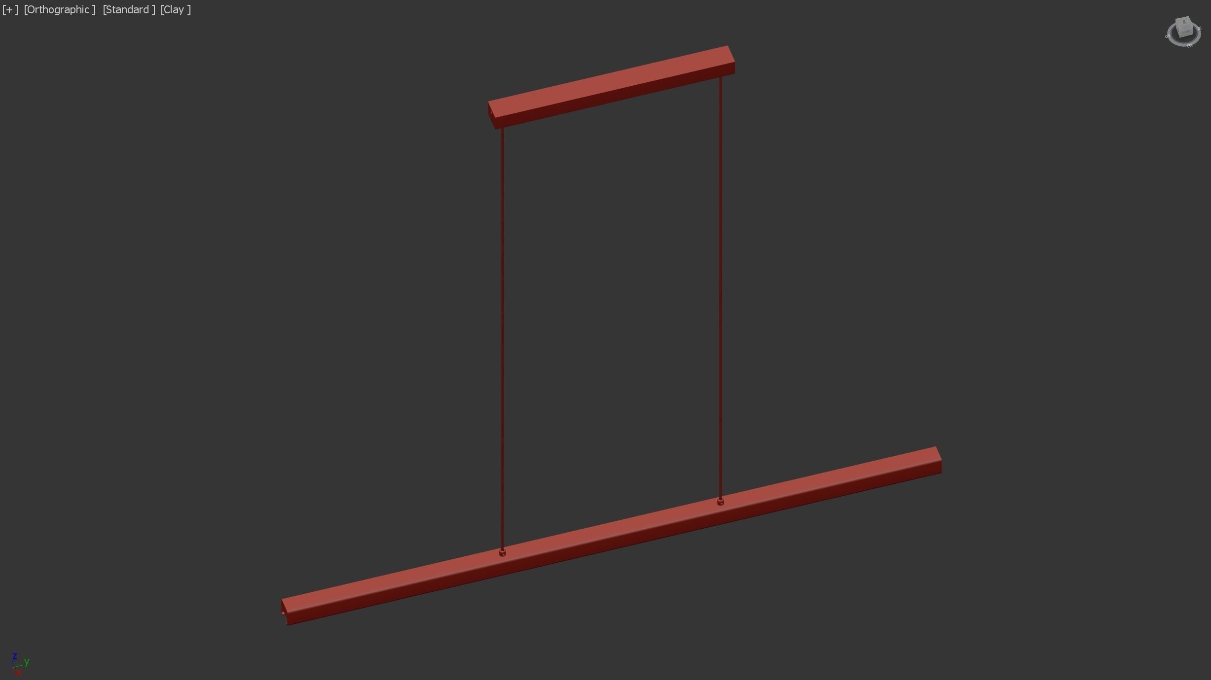 Modern LED Chandelier Ceiling Lamp 3D model_4