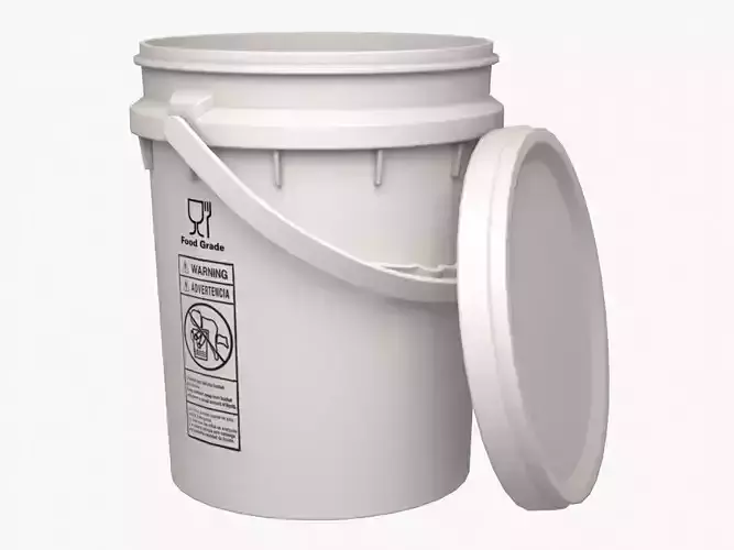 5L Food Grade Plastic Bucket With Lid