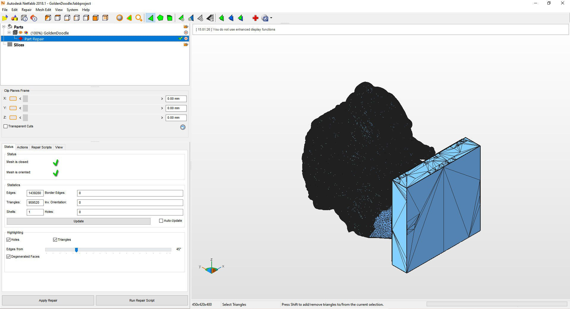 GoldenDoodle bust 3D print model_8