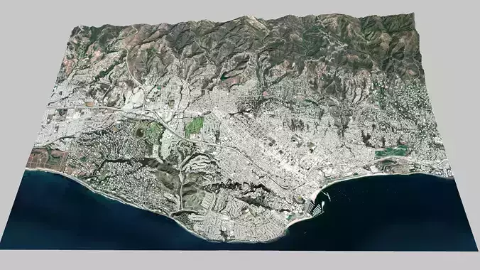 Cityscape Santa Barbara California USA 