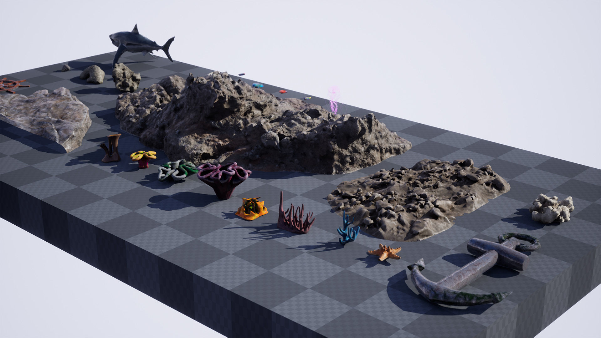 Ocean Floor Pack  High Quality Environment Low-poly 3D model_14