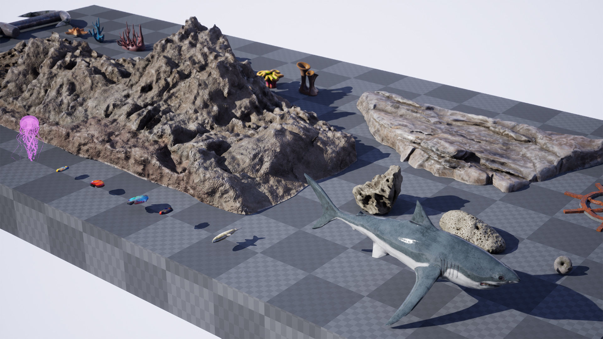 Ocean Floor Pack  High Quality Environment Low-poly 3D model_13