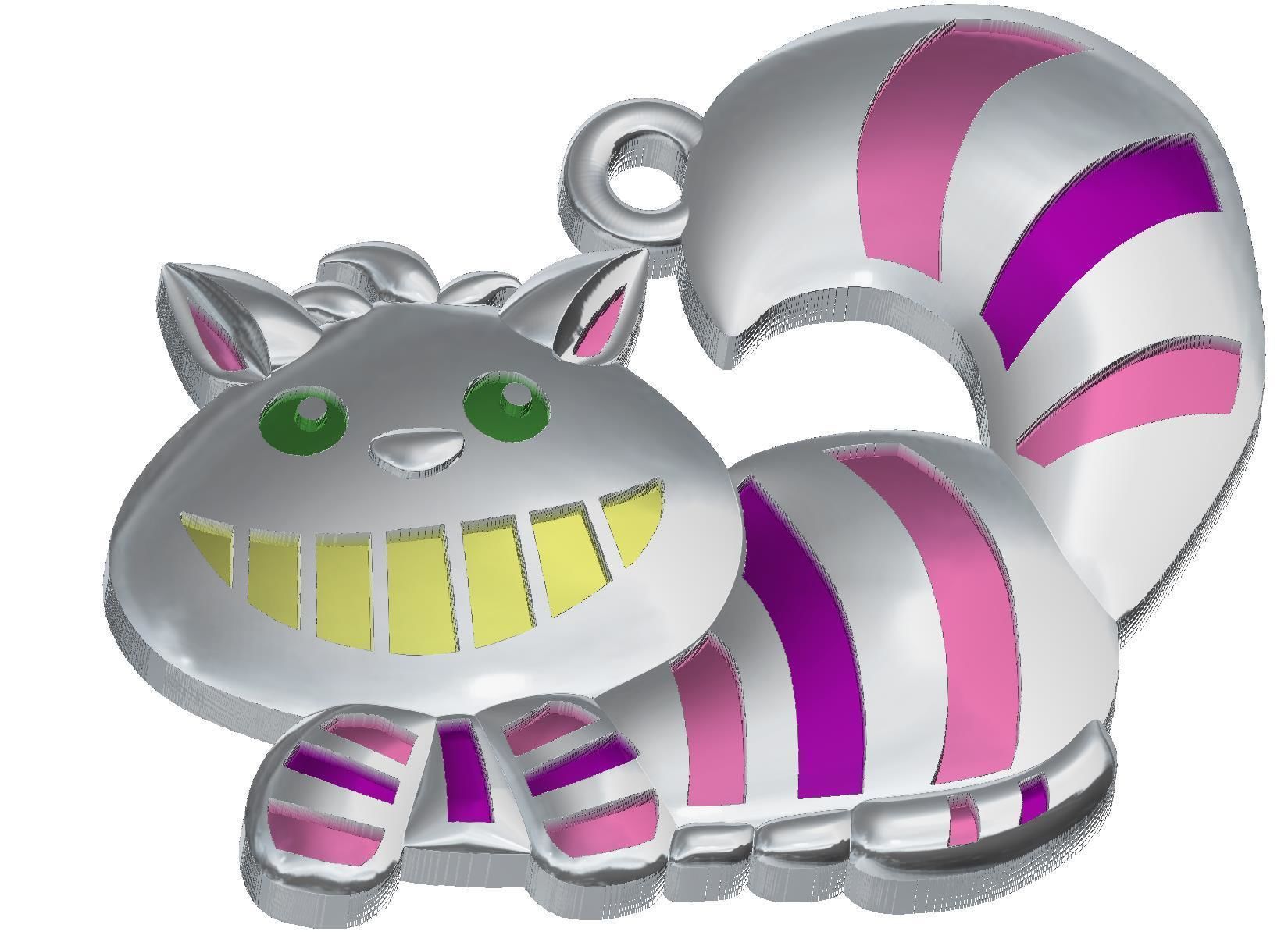 Wonderland Elements Pendants 3D print model_12