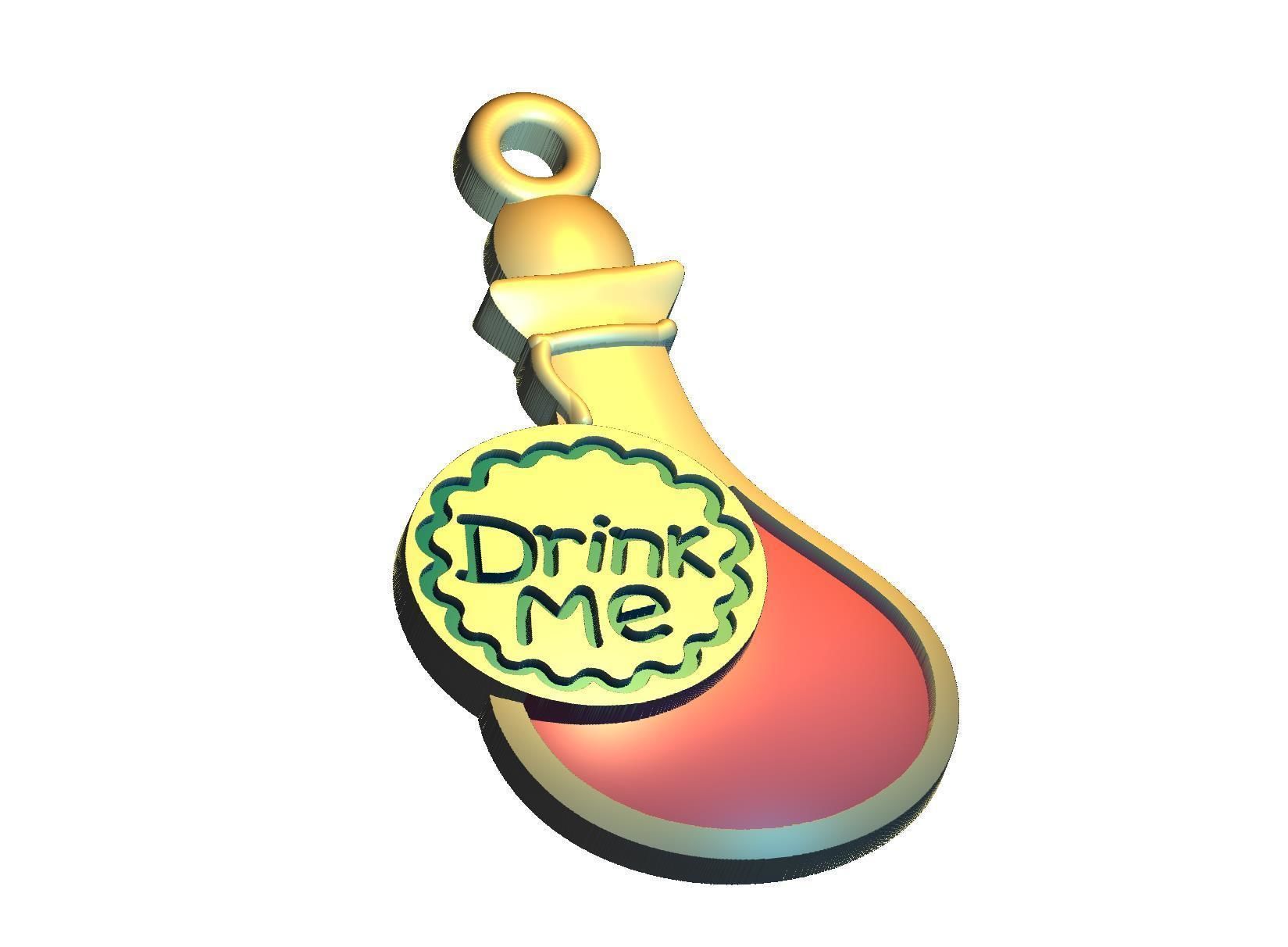 Wonderland Elements Pendants 3D print model_14