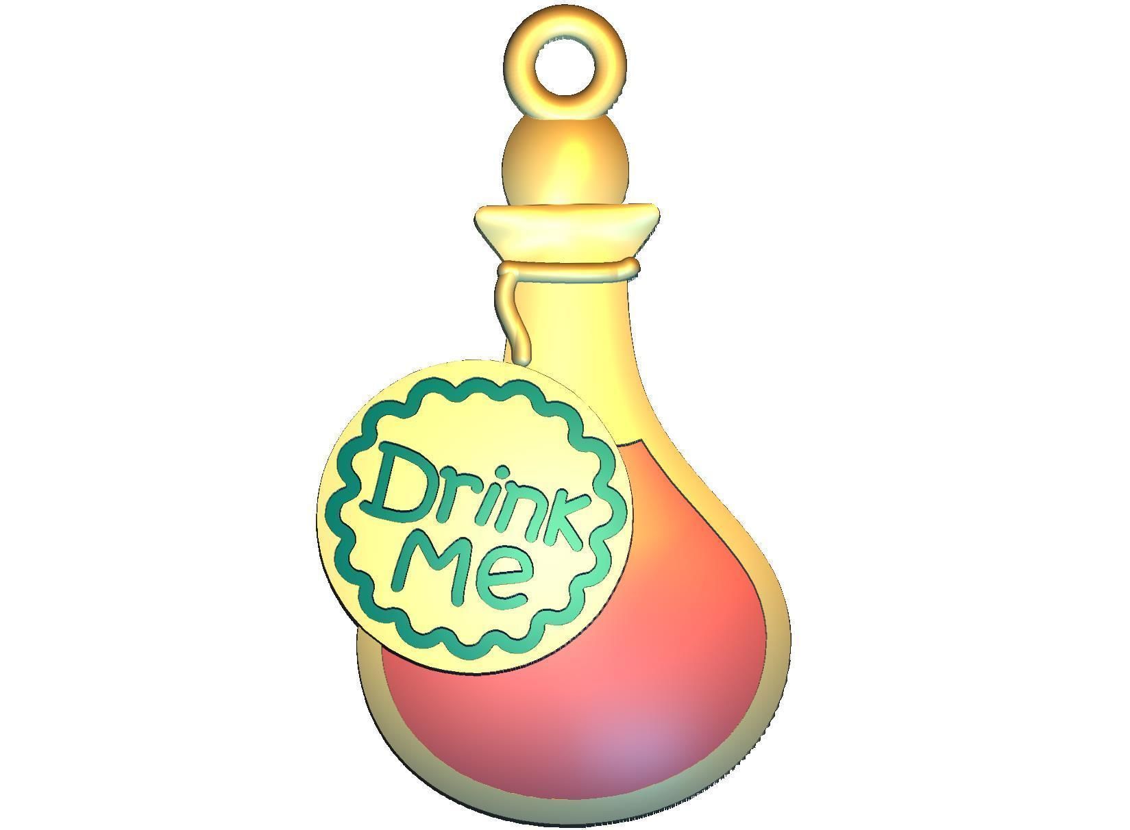 Wonderland Elements Pendants 3D print model_13
