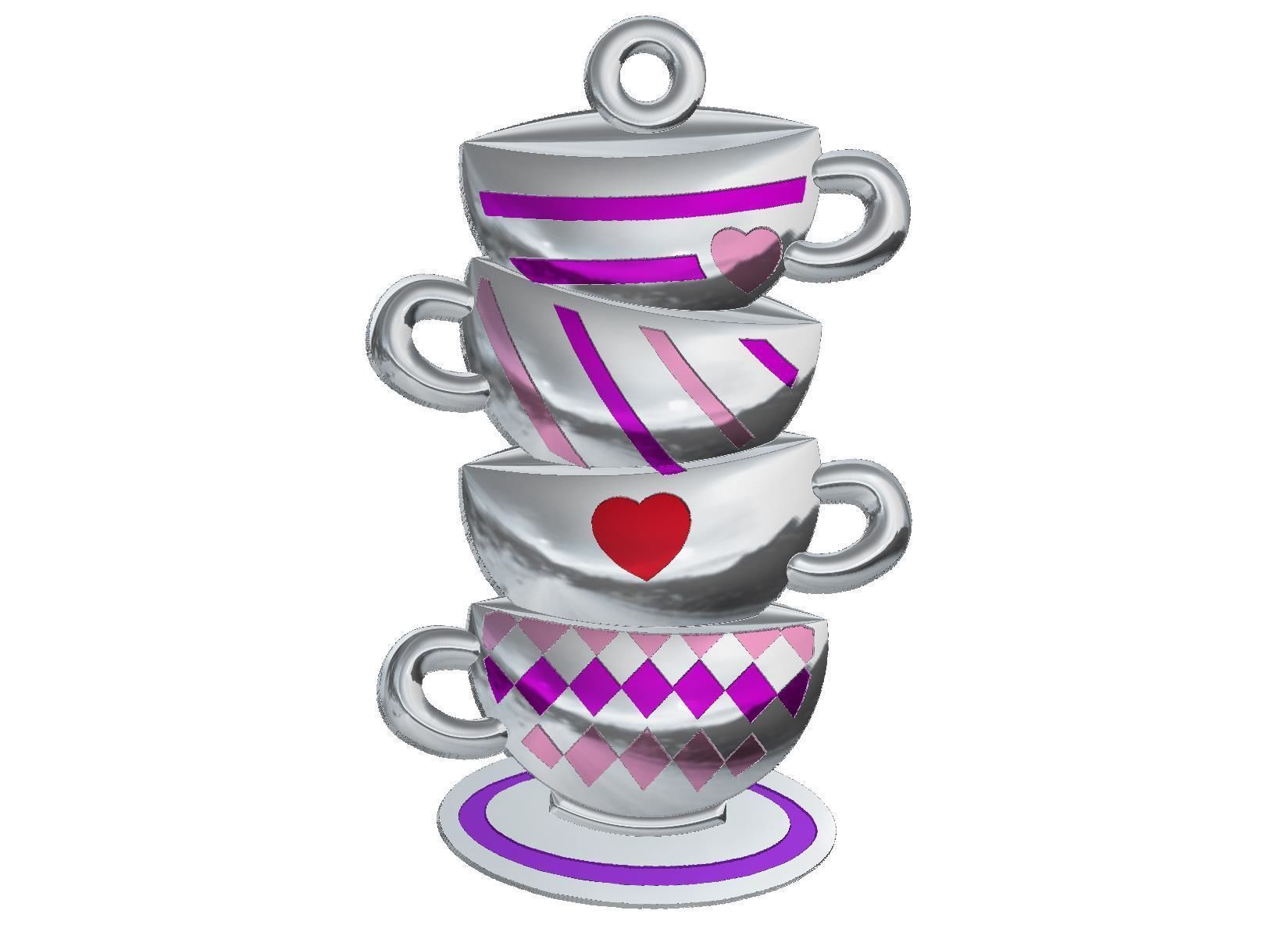 Wonderland Elements Pendants 3D print model_17