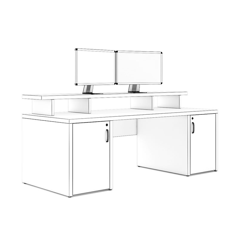 Studio Desk 2 3D model_2