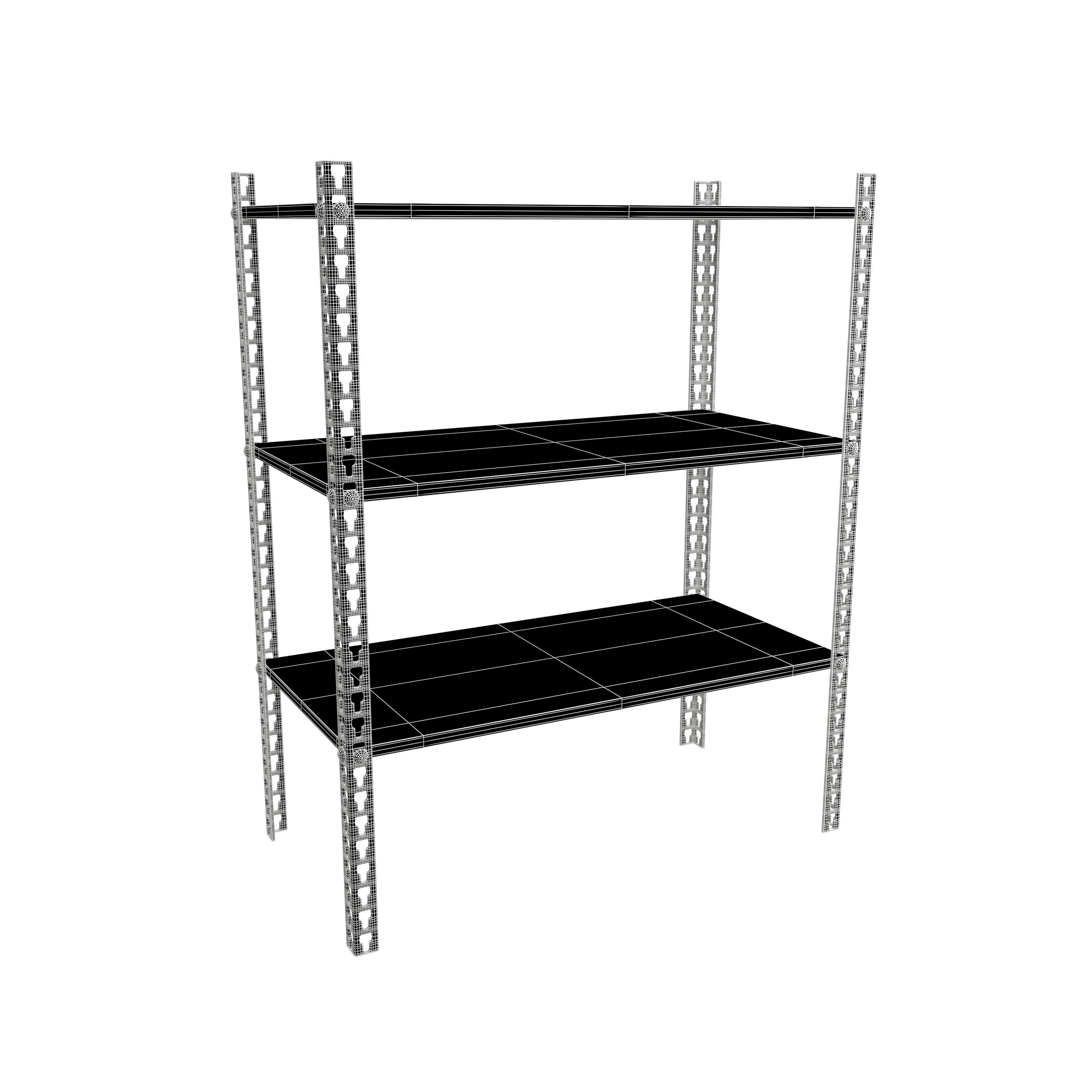 Storage Rack V1 004 Low-poly 3D model_7