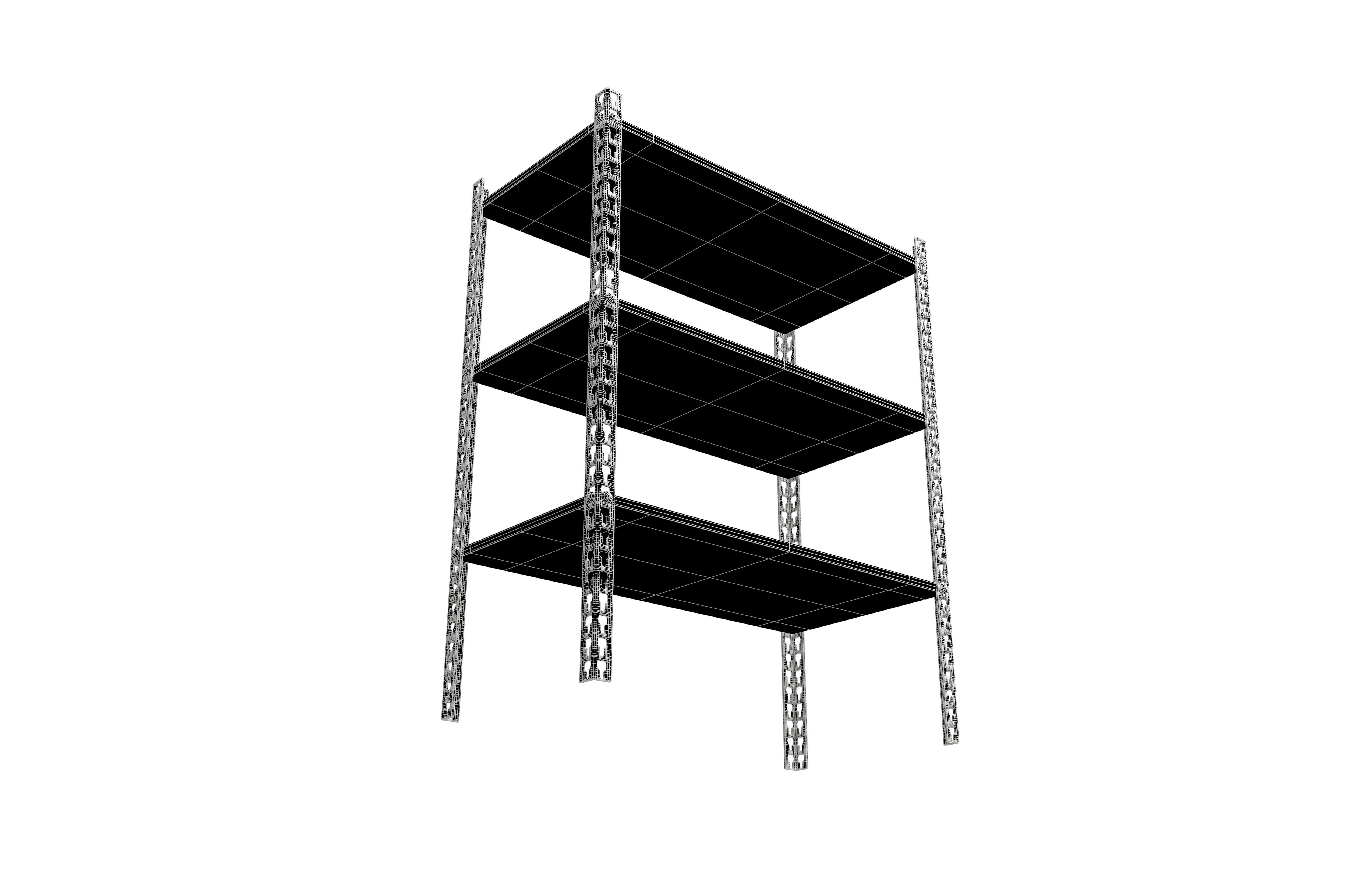 Storage Rack V1 004 Low-poly 3D model_6