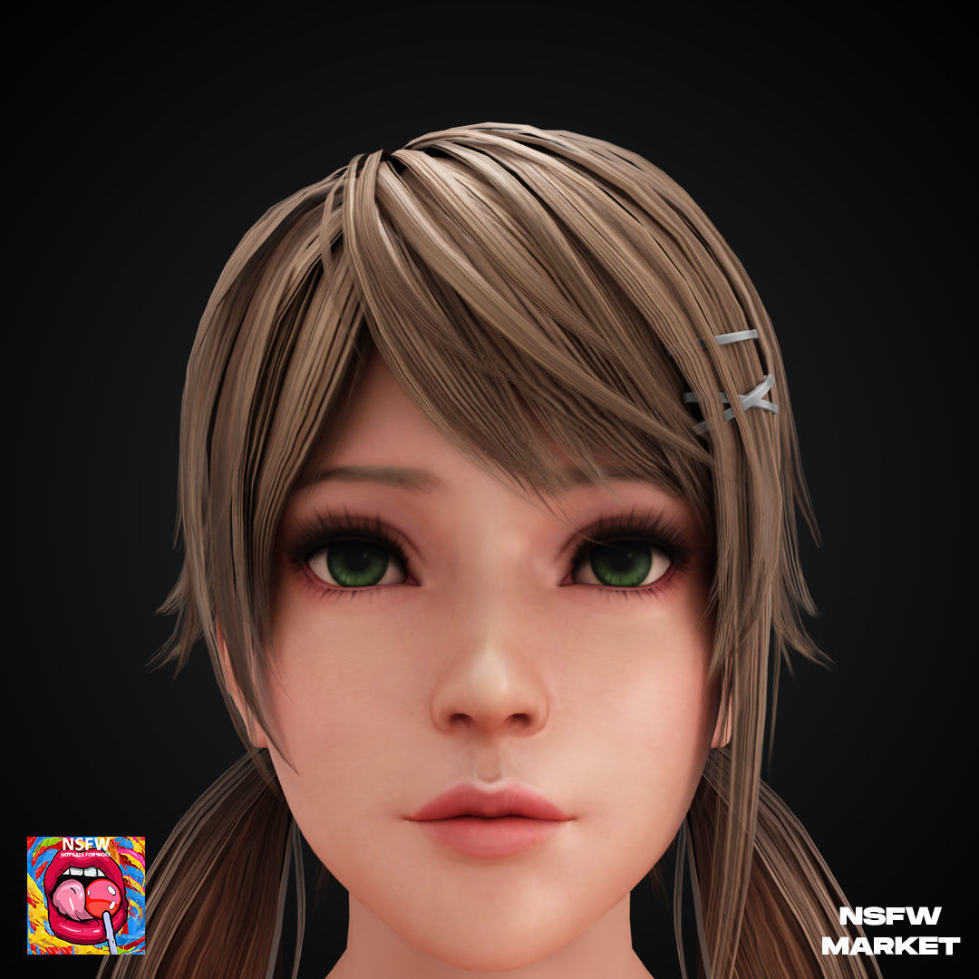 EXCLUSIVE EDITION RIGGED CHARACTER AMY Low-poly 3D model_2