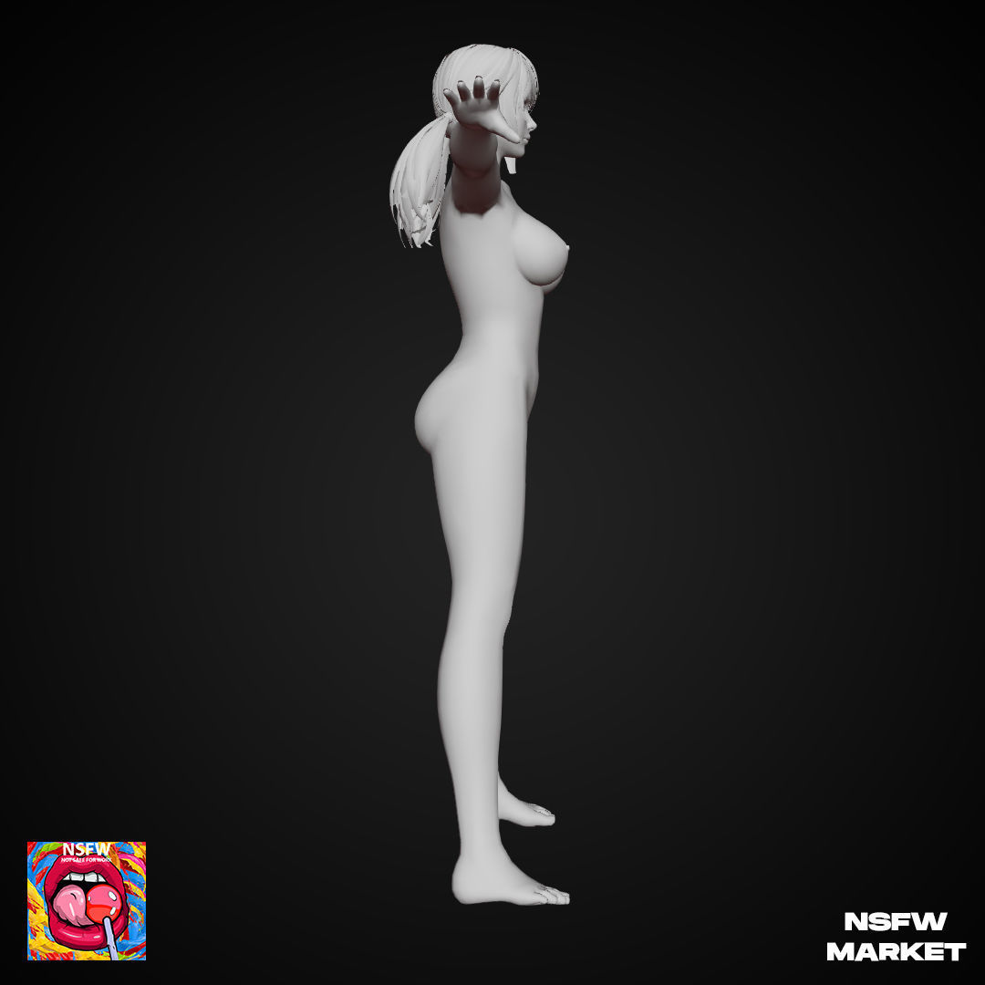 EXCLUSIVE EDITION RIGGED CHARACTER AMY Low-poly 3D model_12