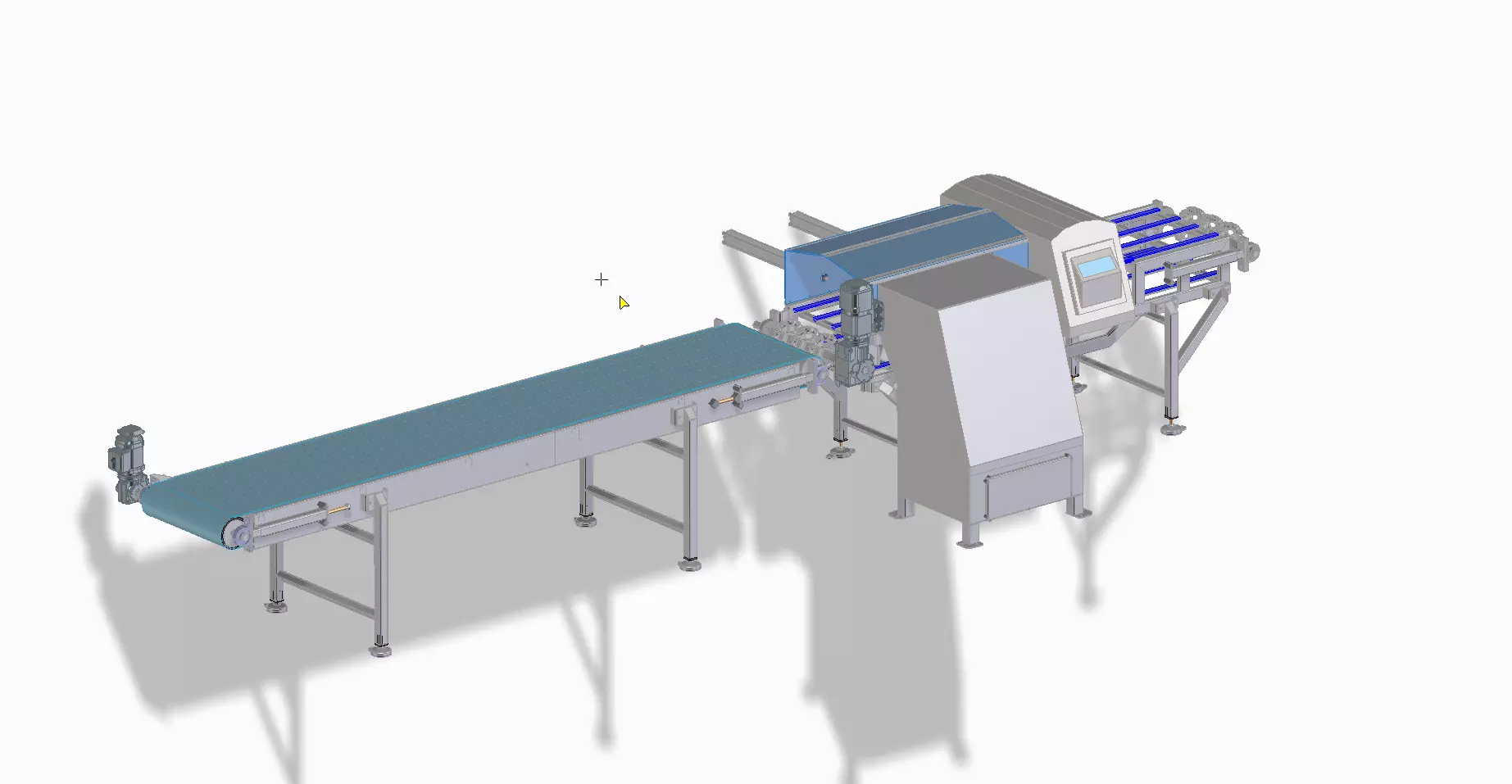 Magnet detection conveyor  3D model_0