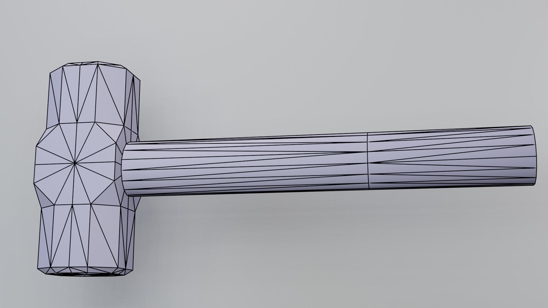 Sledgehammer Low-poly 3D model_1