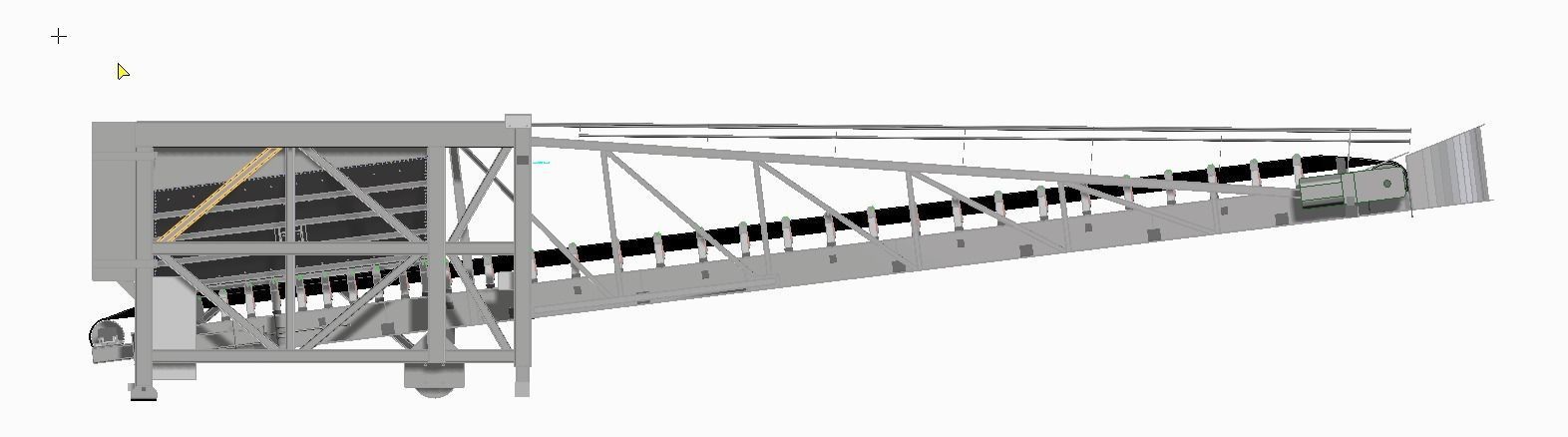 Mobile hopper feeder for port utilities 3D model_3