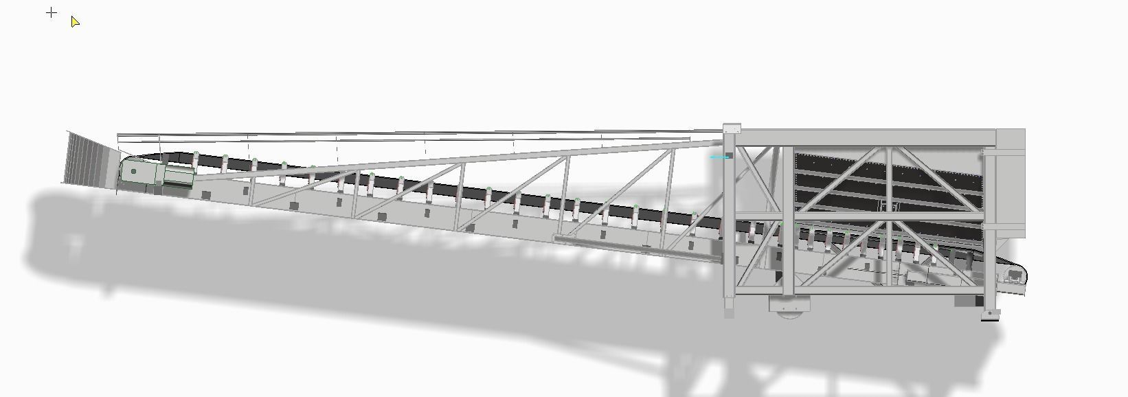 Mobile hopper feeder for port utilities 3D model_1