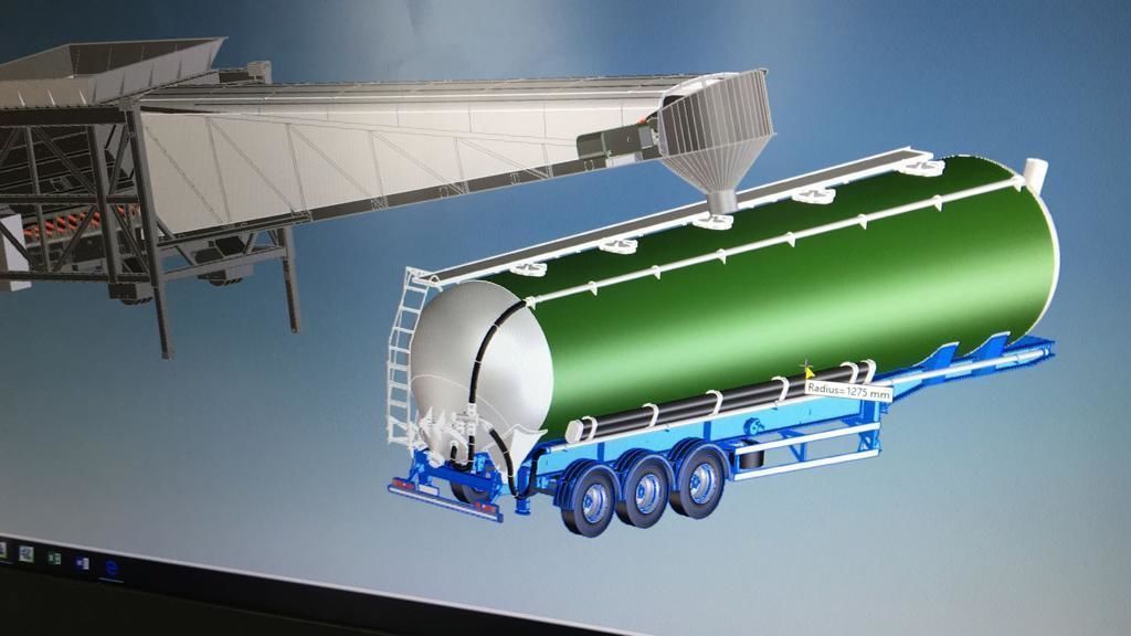 Mobile hopper feeder for port utilities 3D model_11