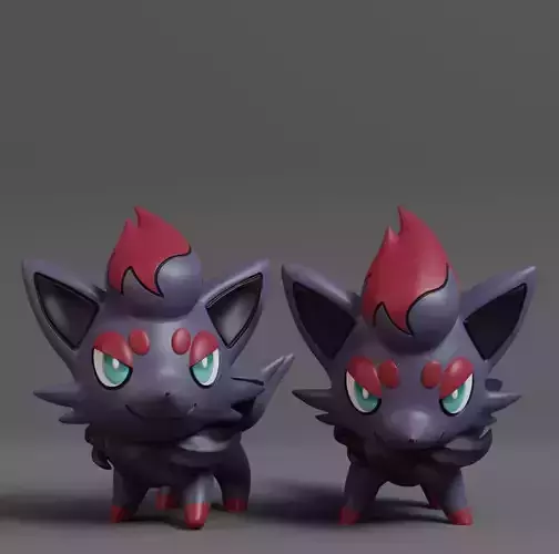 Pokemon - Zorua with 2 poses