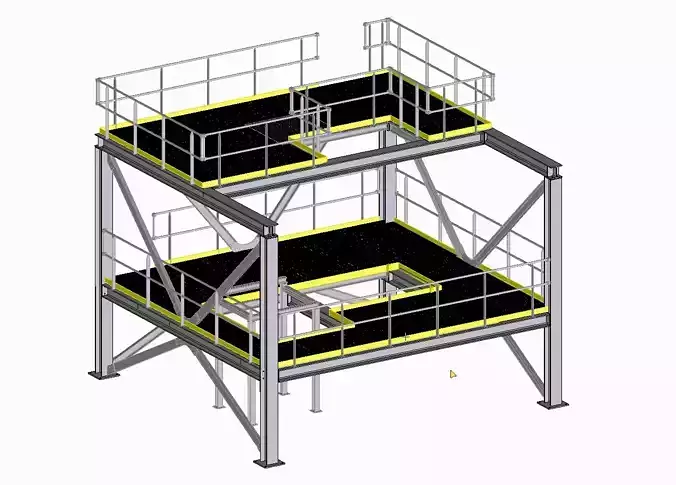 Steel machine platform