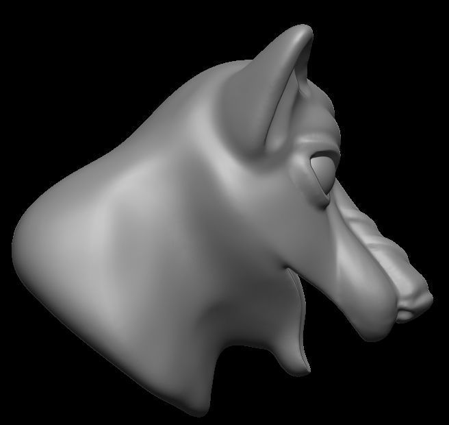 Dog model 3D print model_3