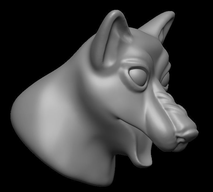 Dog model 3D print model_1