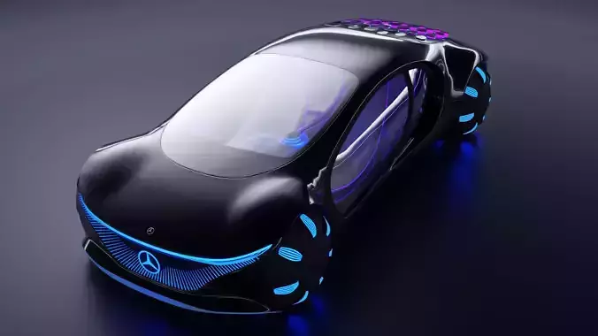 Mercedes Vision avtr Low-poly 3D model