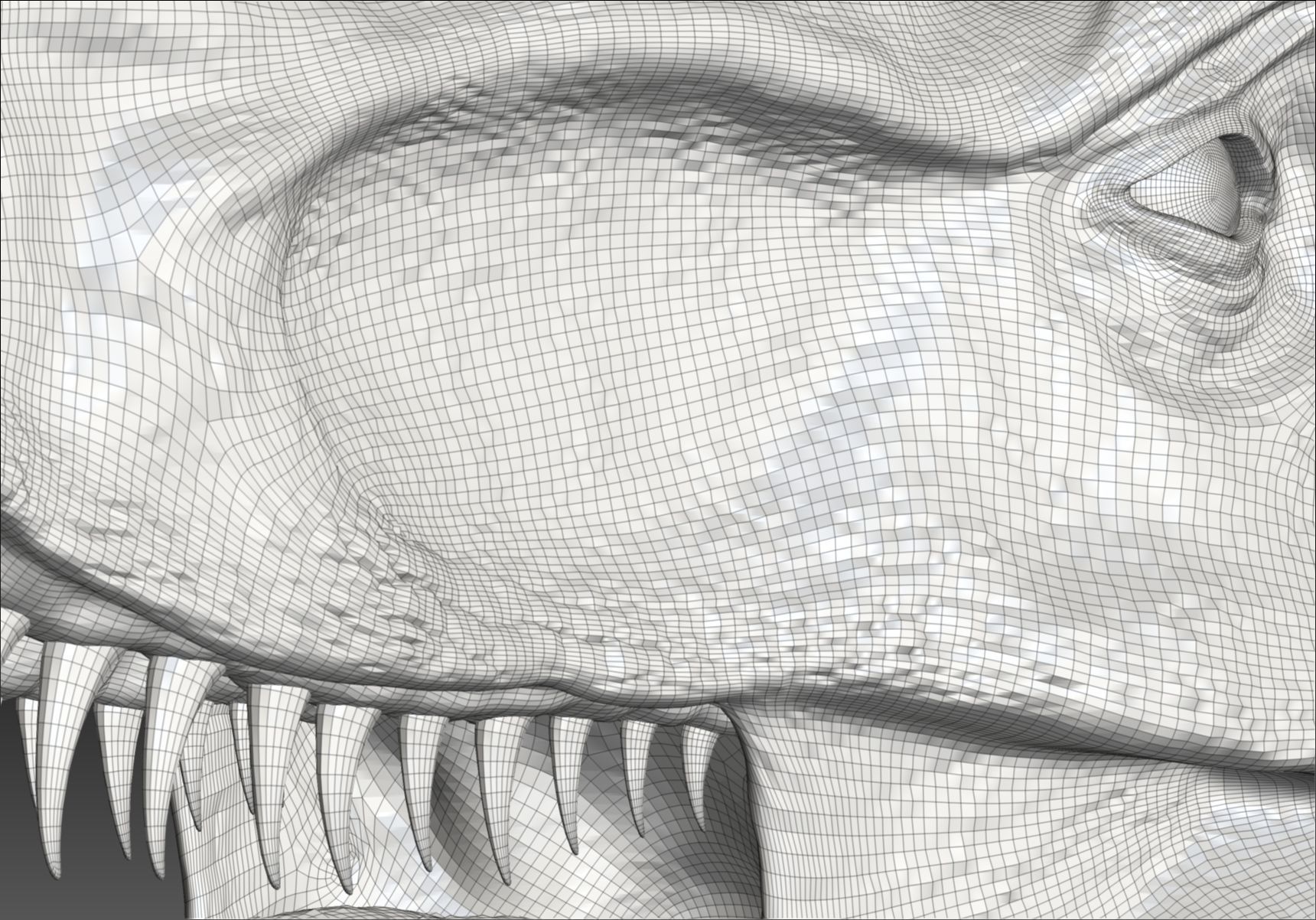 Dinosaur Dilophhosaurus Sculpt Project 3D model_12