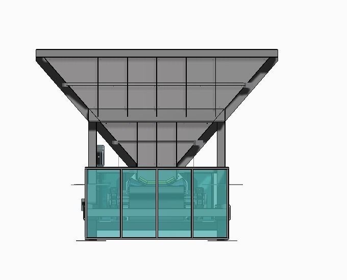 Hopper feeder for aggregates 3D model_3