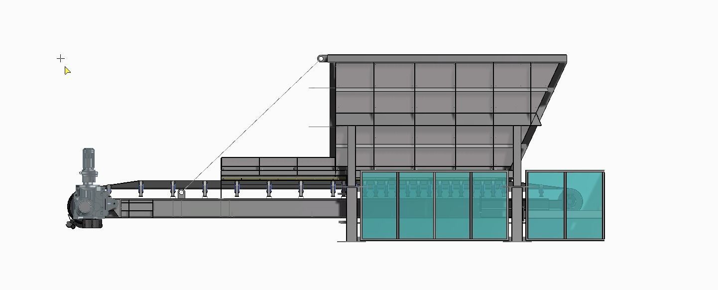 Hopper feeder for aggregates 3D model_2